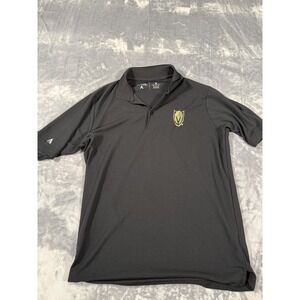 Antigua Vegas Golden Knights Polo Shirt Men's M Black Performance NHL Fan Gear